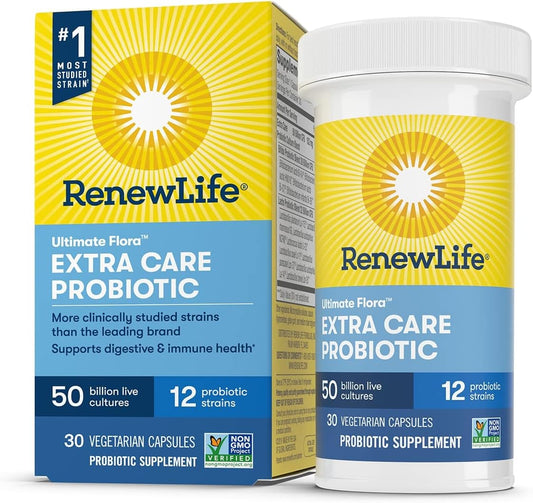Ultimate Flora Extra Care Probiotic 50 Billion - 30 Capsules by RENEW LIFE