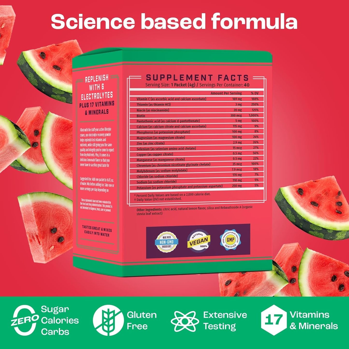 Ultimate Hydration Bundle: Multivitamin & Electrolytes Powder Packets - Watermelon Flavor, Sugar-Free, Zero Calories, Travel-Ready