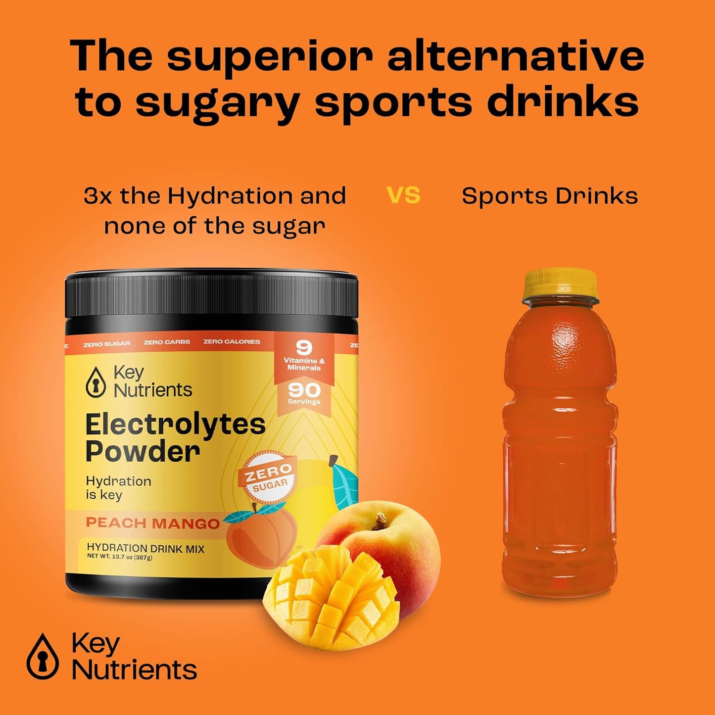 Ultimate Hydration & Multivitamin Duo: 20-Pack Variety with 5 Flavors + 90-Serving Tropical Peach Mango Electrolytes Powder