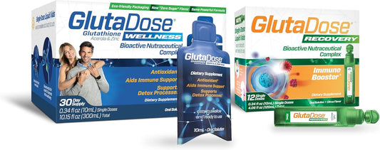 Ultimate Immune Boost & Daily Detox Bundle with Glutathione, Astragalus, Echinacea, Acerola, Selenium, and Zinc - Cold & Flu Recovery, Energy Support