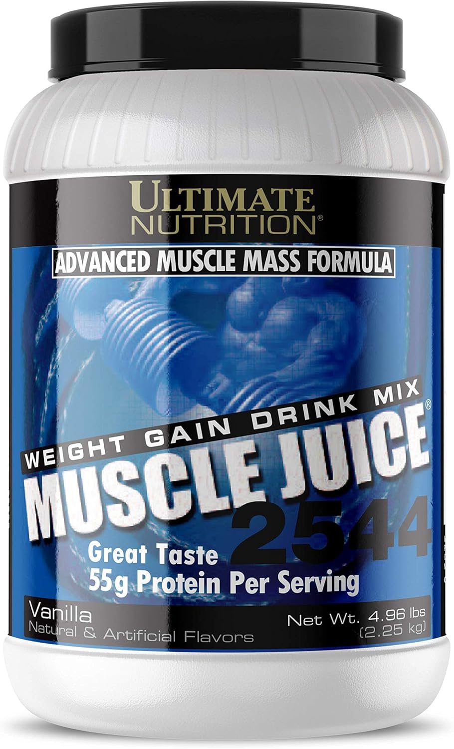 Ultimate Nutrition Muscle Juice 2544 Weight Gain Drink Mix, Vanilla Flavor, 4.96 Pounds