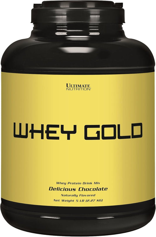 Ultimate Nutrition Whey Gold Protein Powder - 20g Protein, Amino Acids, Muscle Growth & Recovery - 67 Servings, Chocolate Flavor