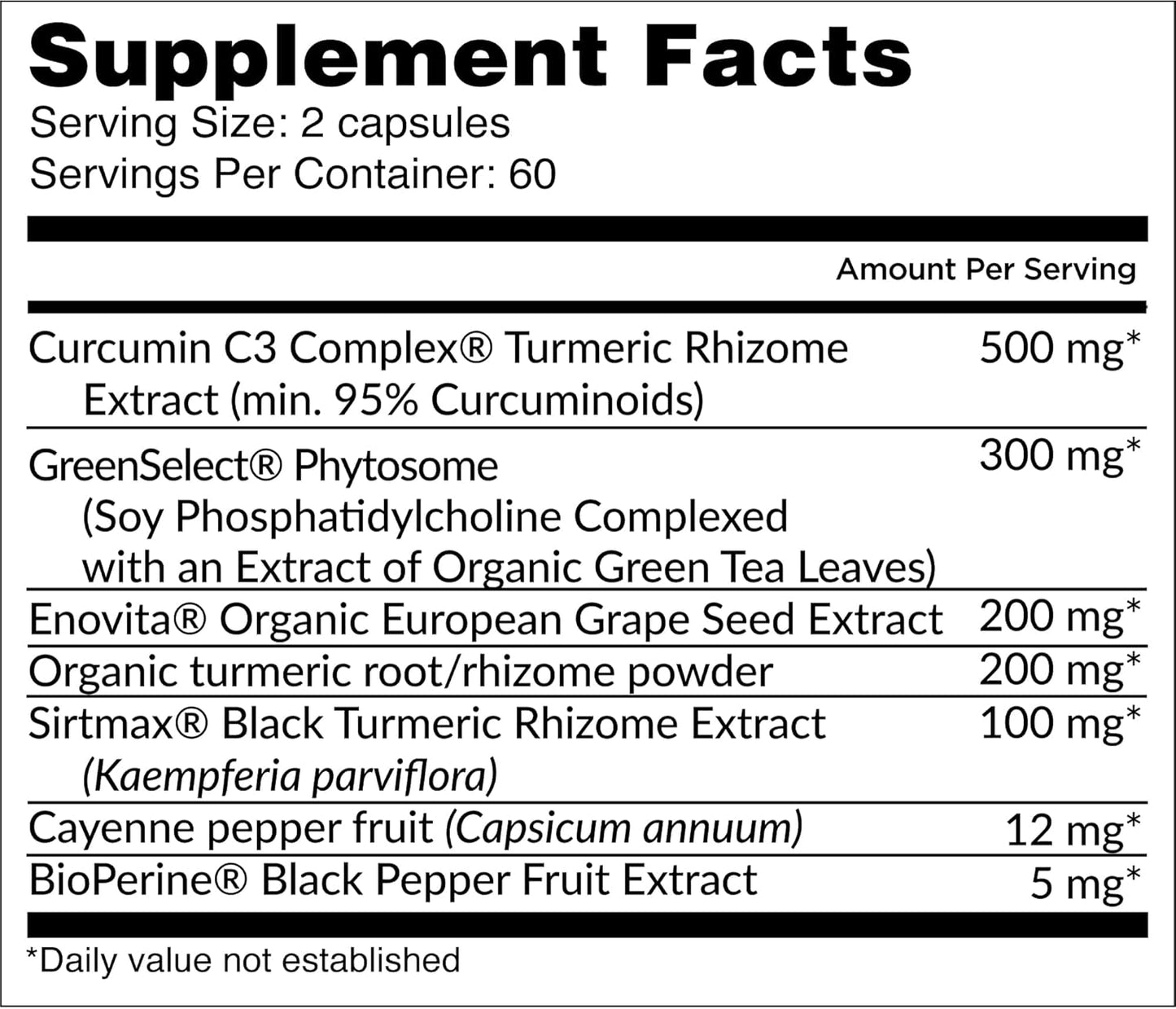 Ultra Cell Biotect Antioxidant Support Capsules with Organic Turmeric, Green Tea, Black Pepper - 120 Count, Physician Recommended