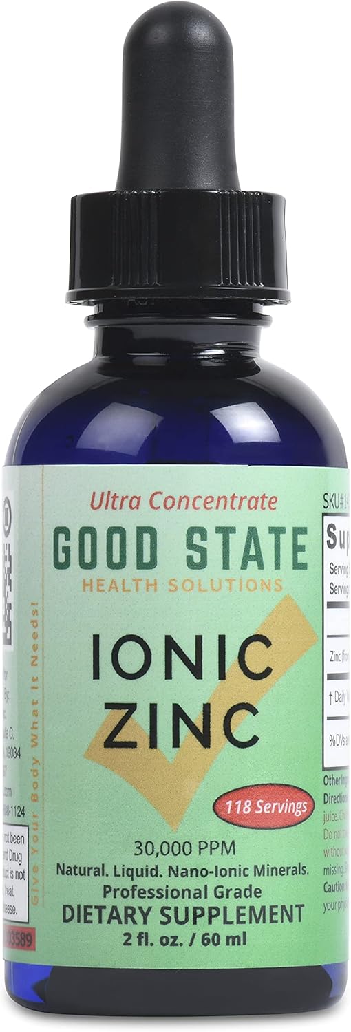Ultra Concentrated Ionic Liquid Zinc Supplement for Optimal Health and Wellness