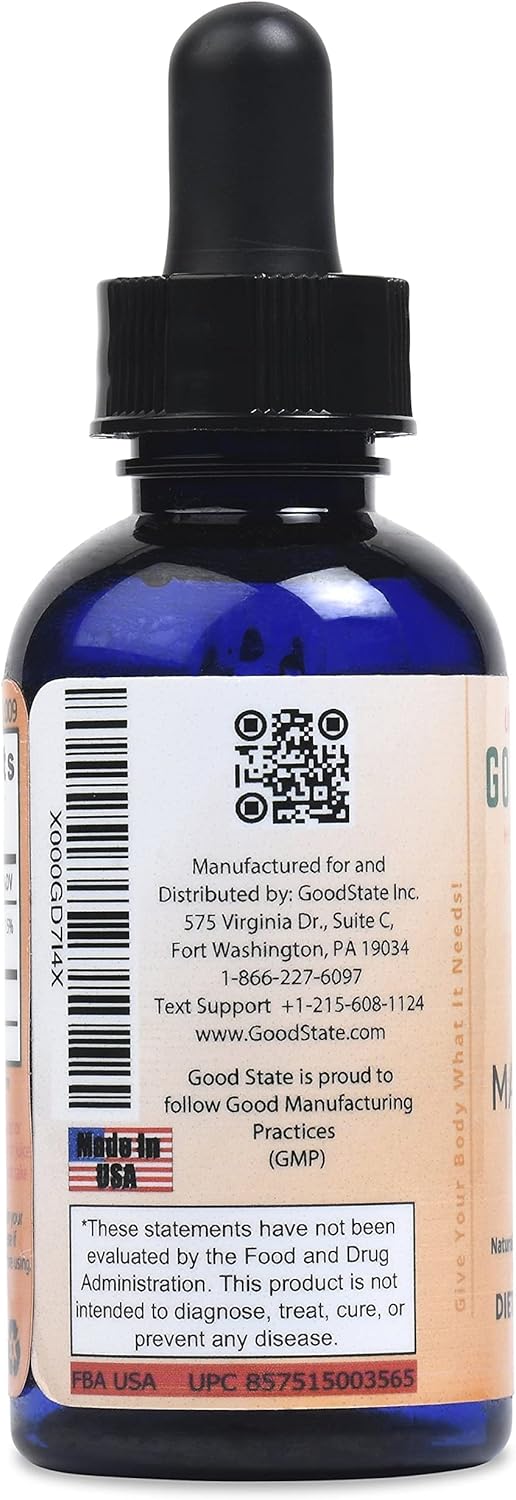 Ultra Concentrated Liquid Ionic Magnesium Supplement - 100 Servings, 10 Drops for 50mg - High Absorption Formula