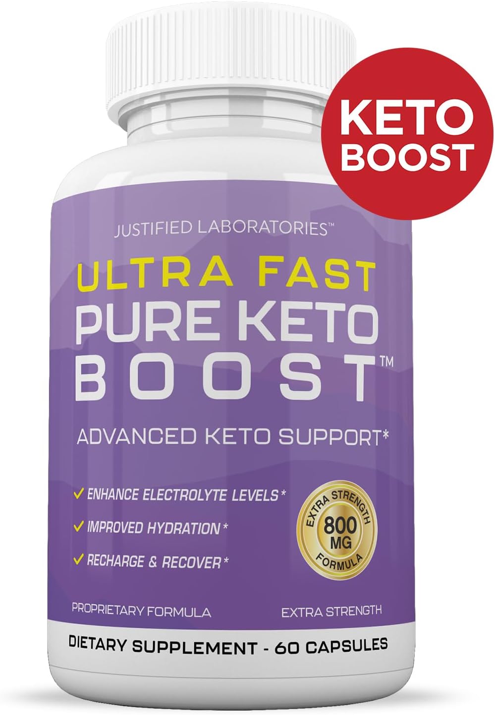 Ultra Fast Pure Keto Boost Pills 1275MG with Apple Cider Vinegar, Olive Oil, Green Tea - 60 Capsules