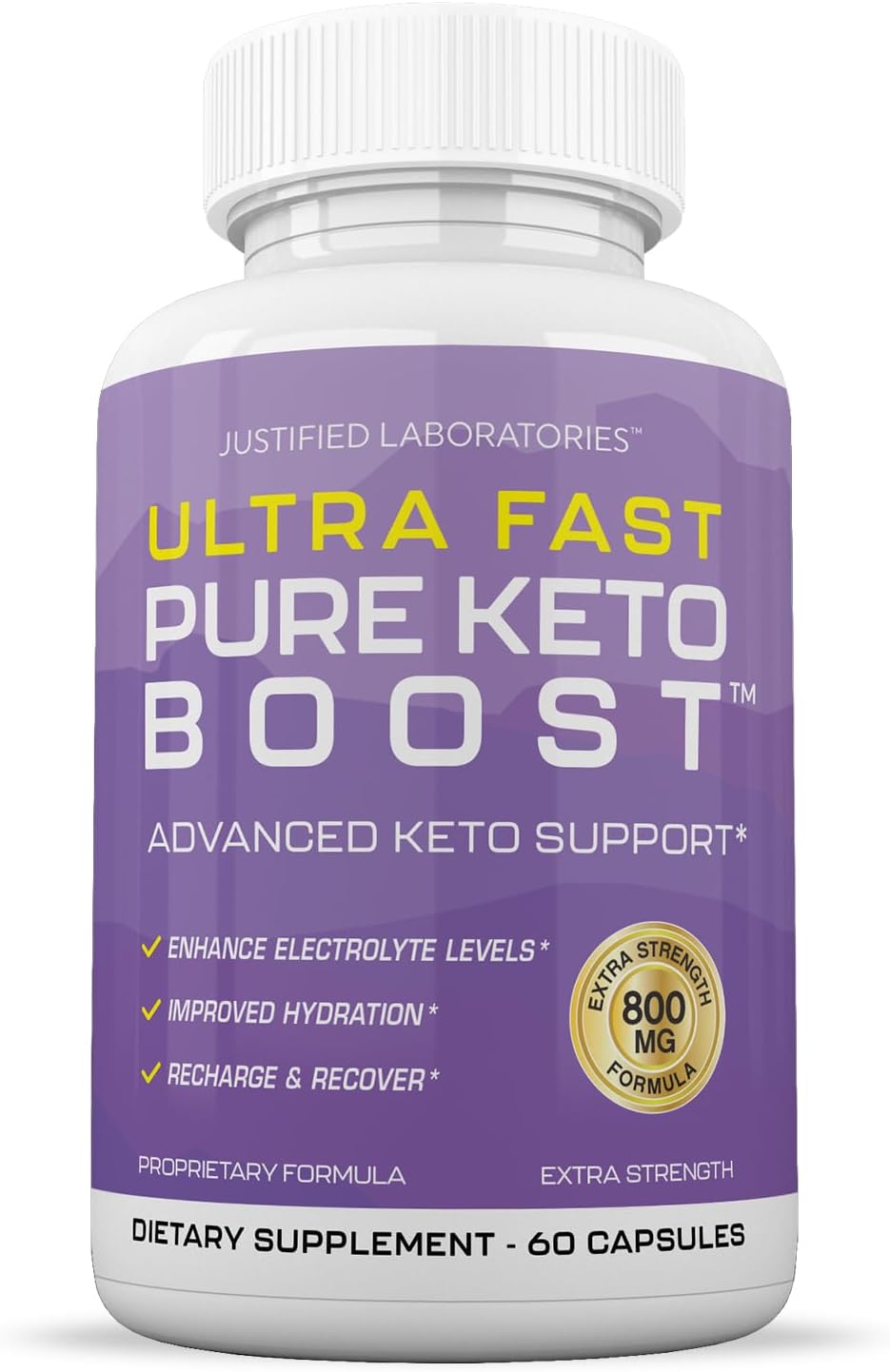Ultra Fast Pure Keto Boost Pills 1275MG with Apple Cider Vinegar, Olive Oil, Green Tea - 60 Capsules