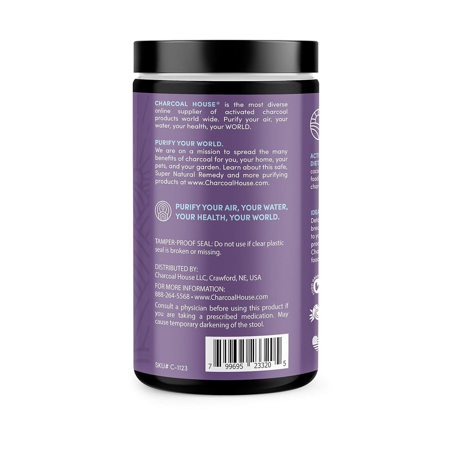 Ultra Fine Coconut Activated Charcoal Powder for Culinary & Cosmetic Use - Smooth Texture for Smoothies, Ice Creams, Pastries, Soaps - Soft Finish, Grit-Free Formula