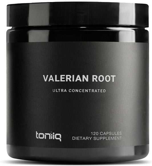 Ultra High Potency 4:1 Extract Valerian Root Capsules - Third-Party Lab Tested - 120 Capsules