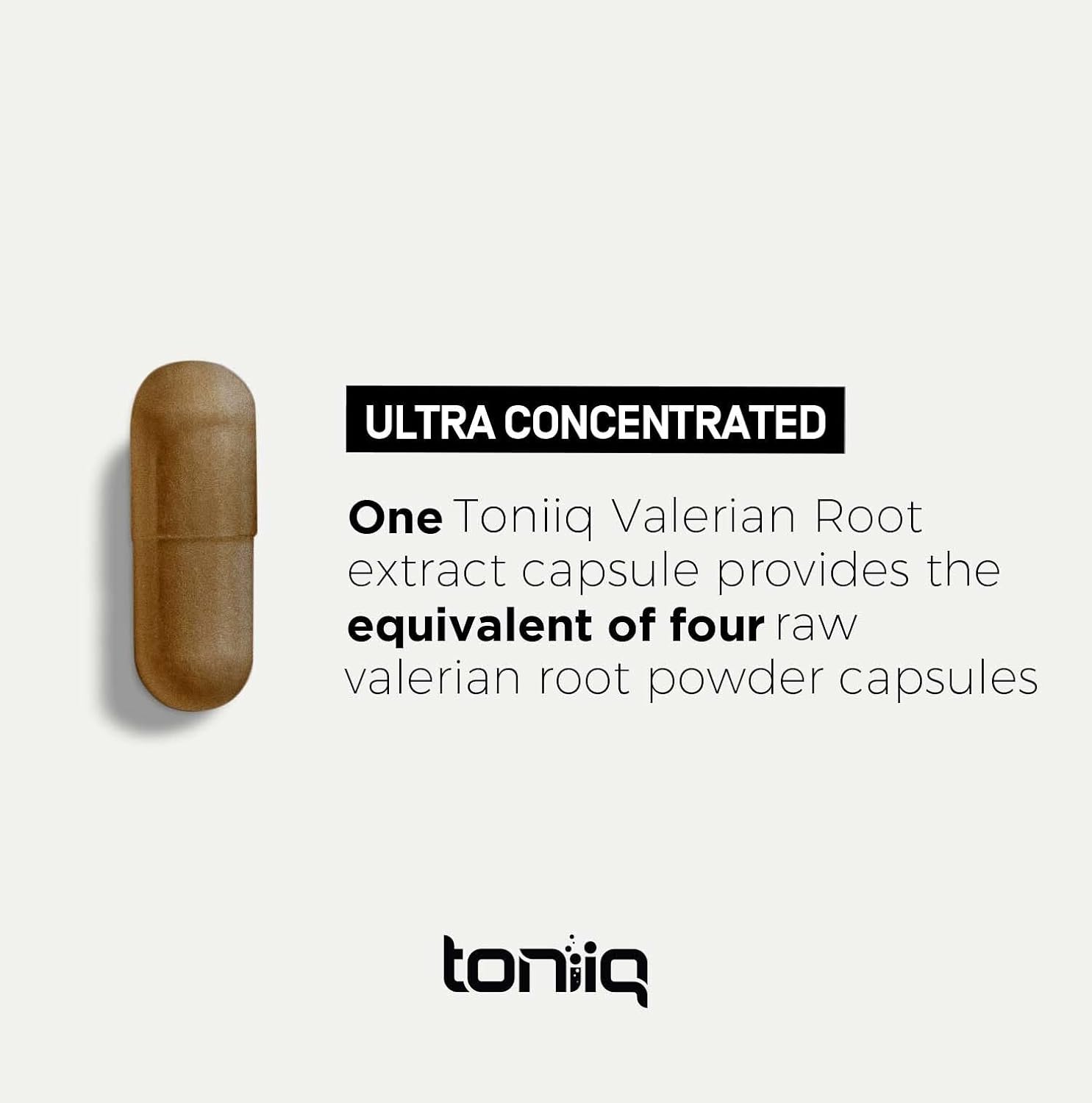 Ultra High Potency 4:1 Extract Valerian Root Capsules - Third-Party Lab Tested - 120 Capsules