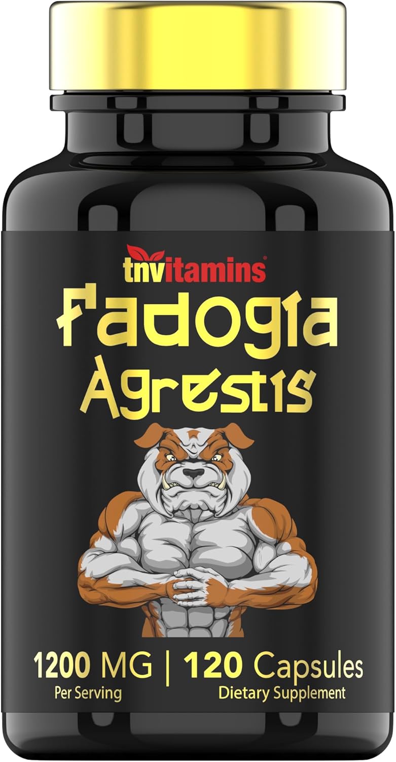 Ultra-Potent Fadogia Agrestis Extract Supplement for Men - 120 Capsules, 1200mg - Energy, Power, Strength, Athletic Performance - Non-GMO - Made in the USA by tnvitamins