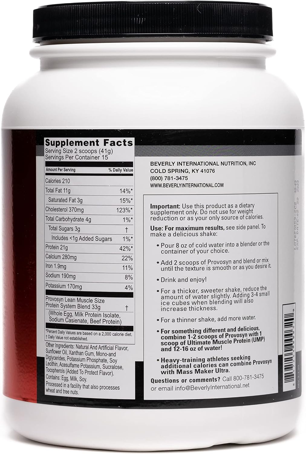 Ultra-Premium Whole Egg, Milk, and Beef Protein Powder for Muscle Building and Recovery - Vanilla Flavor, 616 g