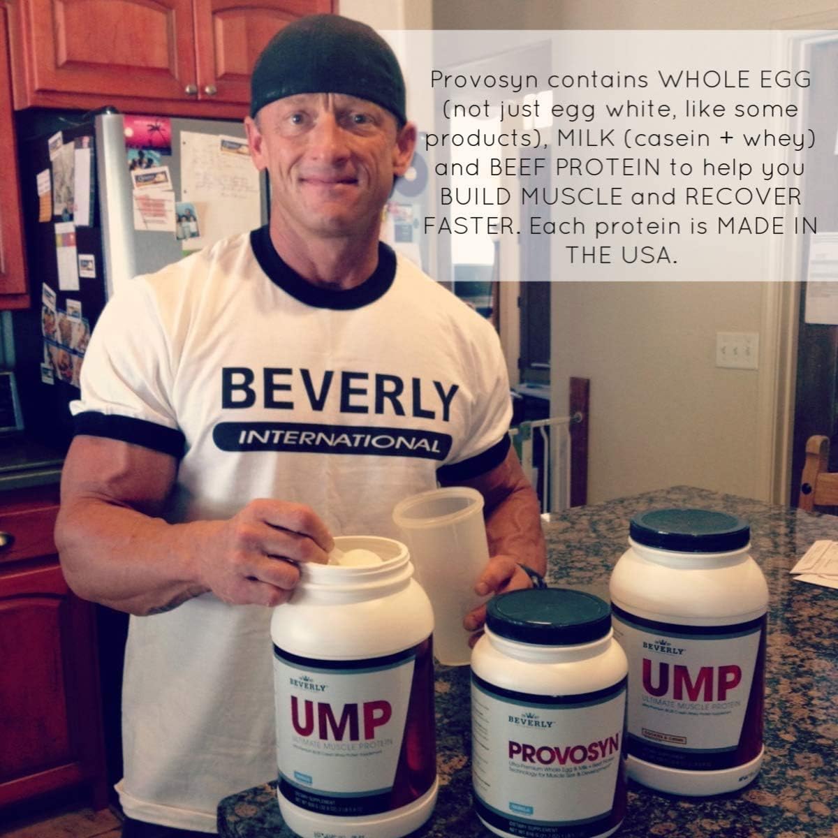 Ultra-Premium Whole Egg, Milk, and Beef Protein Powder for Muscle Building and Recovery - Vanilla Flavor, 616 g