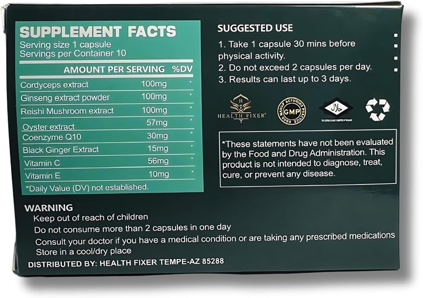 Ultra Pro Sports Nutrition Capsules for Enhanced Performance, Energy, and Endurance - 10 Pack