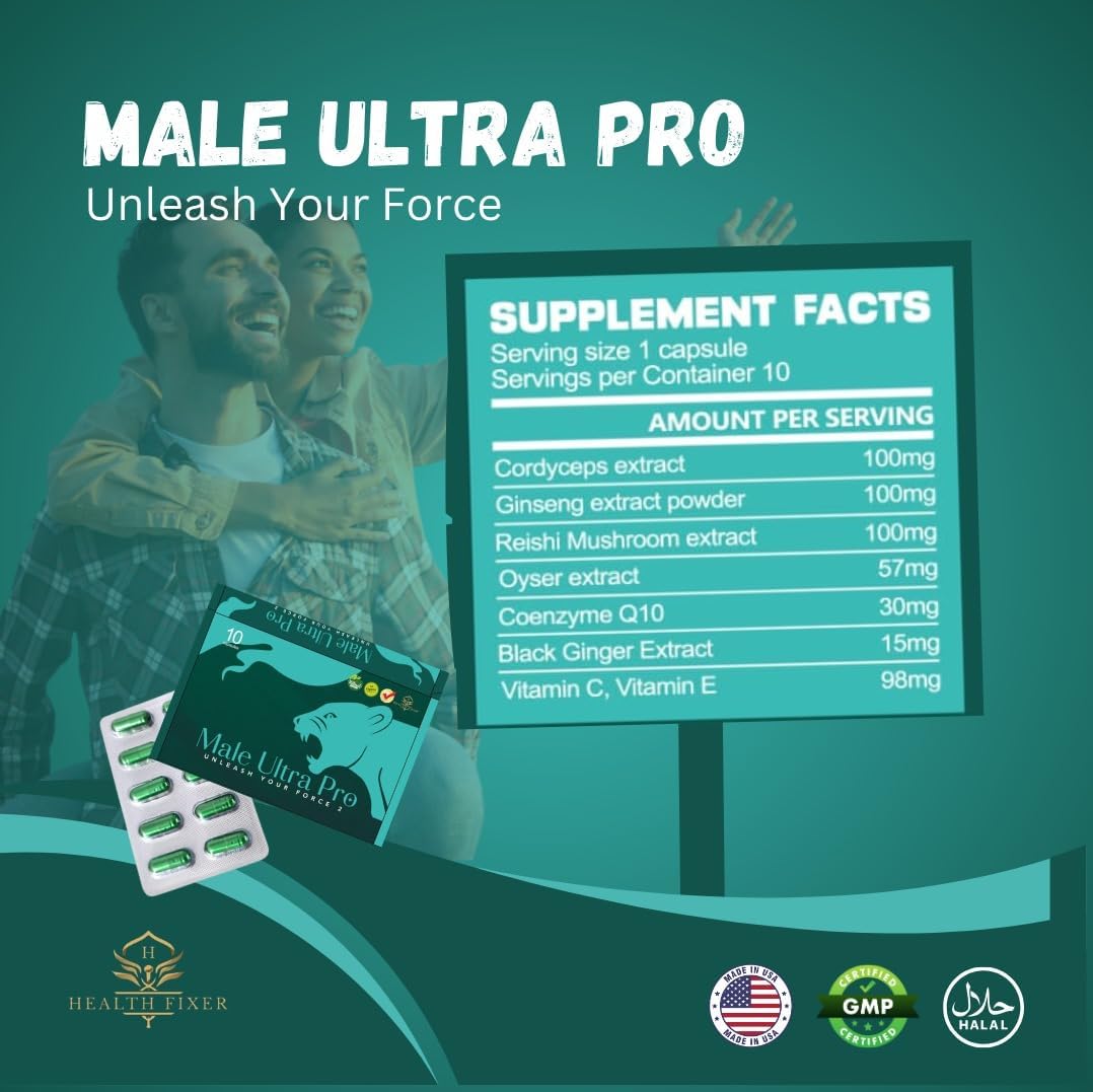 Ultra Pro Sports Nutrition Capsules for Enhanced Performance, Energy, and Endurance - 10 Pack