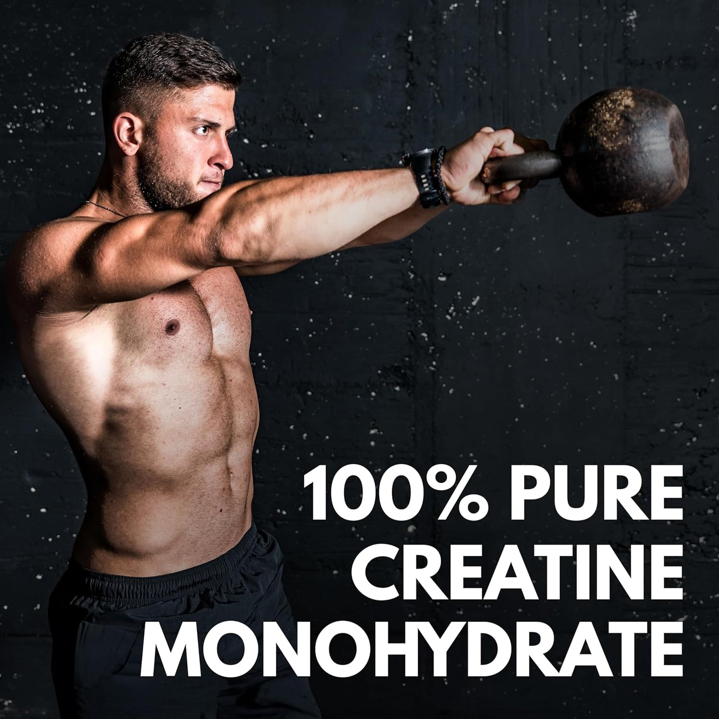 Ultra Pure Creatine Monohydrate Powder - 5000mg (5g) - 3rd Party Tested - Micronized & Unflavored - Keto Friendly - 8.8oz - 50 Servings