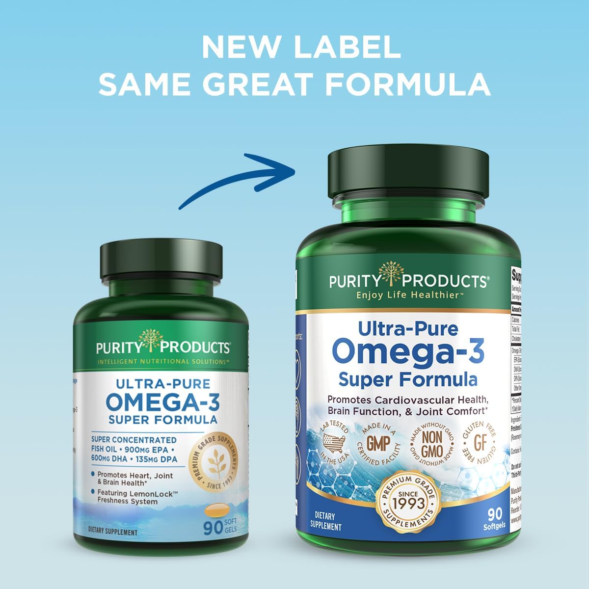 Ultra Pure Omega 3 Super Formula Softgels - 90 Count by Purity Products - BoostGo Australia