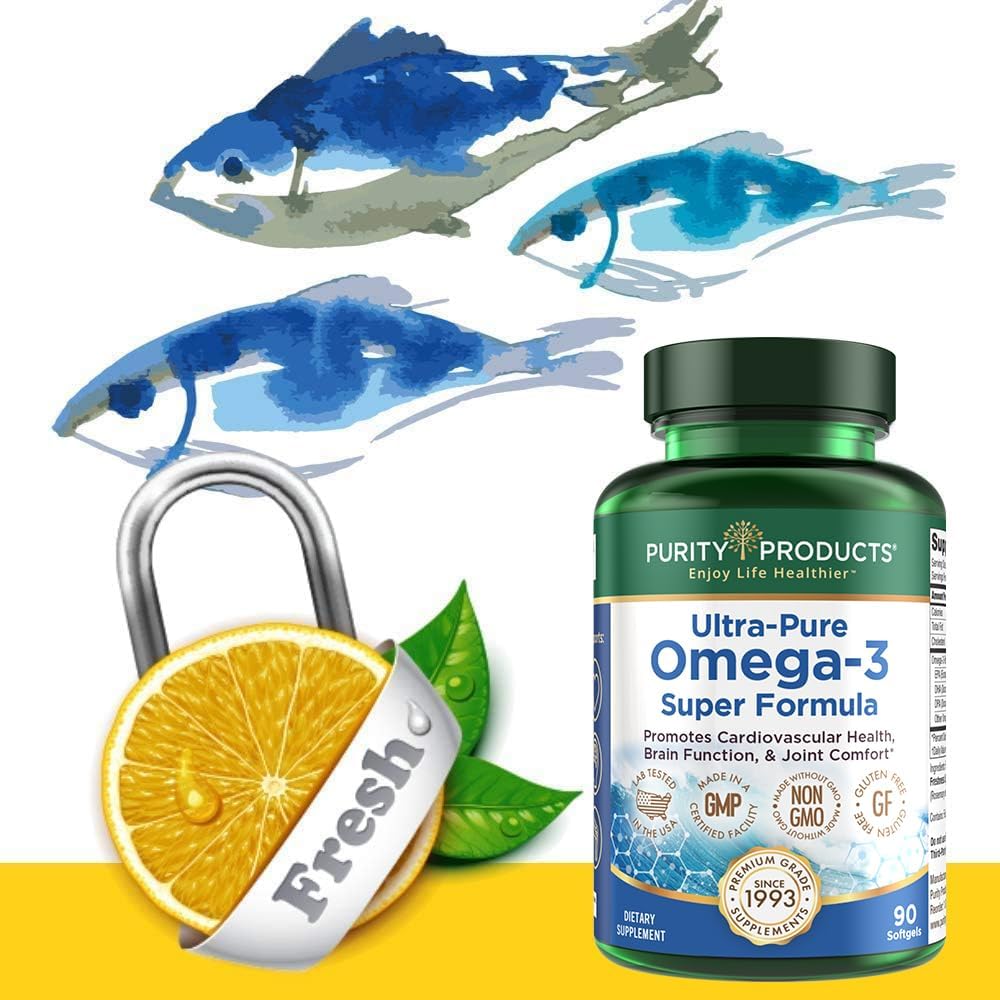 Ultra Pure Omega 3 Super Formula Softgels - 90 Count by Purity Products - BoostGo Australia