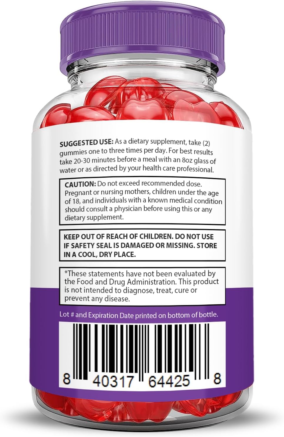 Ultra Quick Keto ACV Gummies - Advanced Formula with Pomegranate & Beet Juice - Vegan & Non GMO - 60 Gummies
