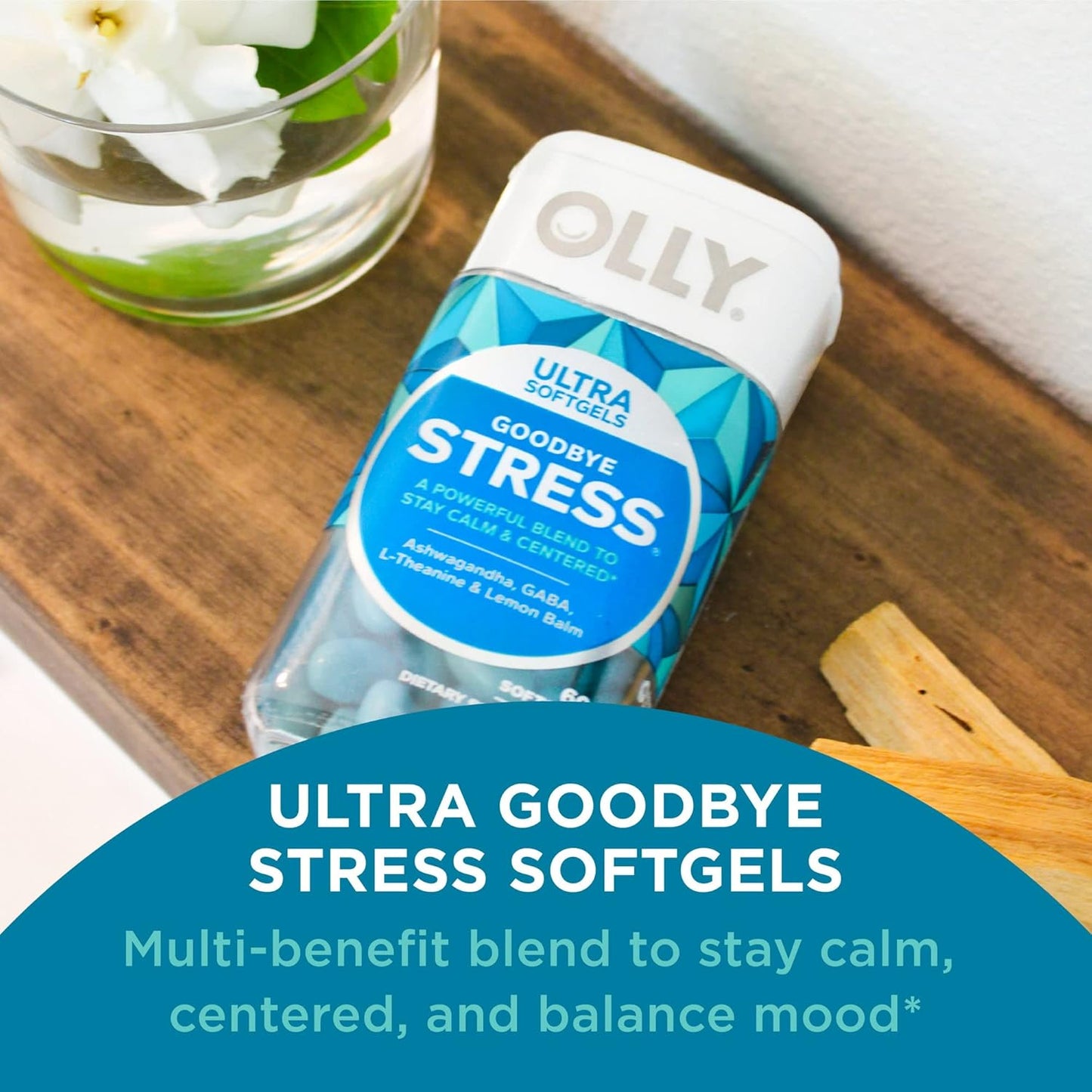 Ultra Strength Stress Support Softgels with Ashwagandha & L-Theanine, 60 Ct