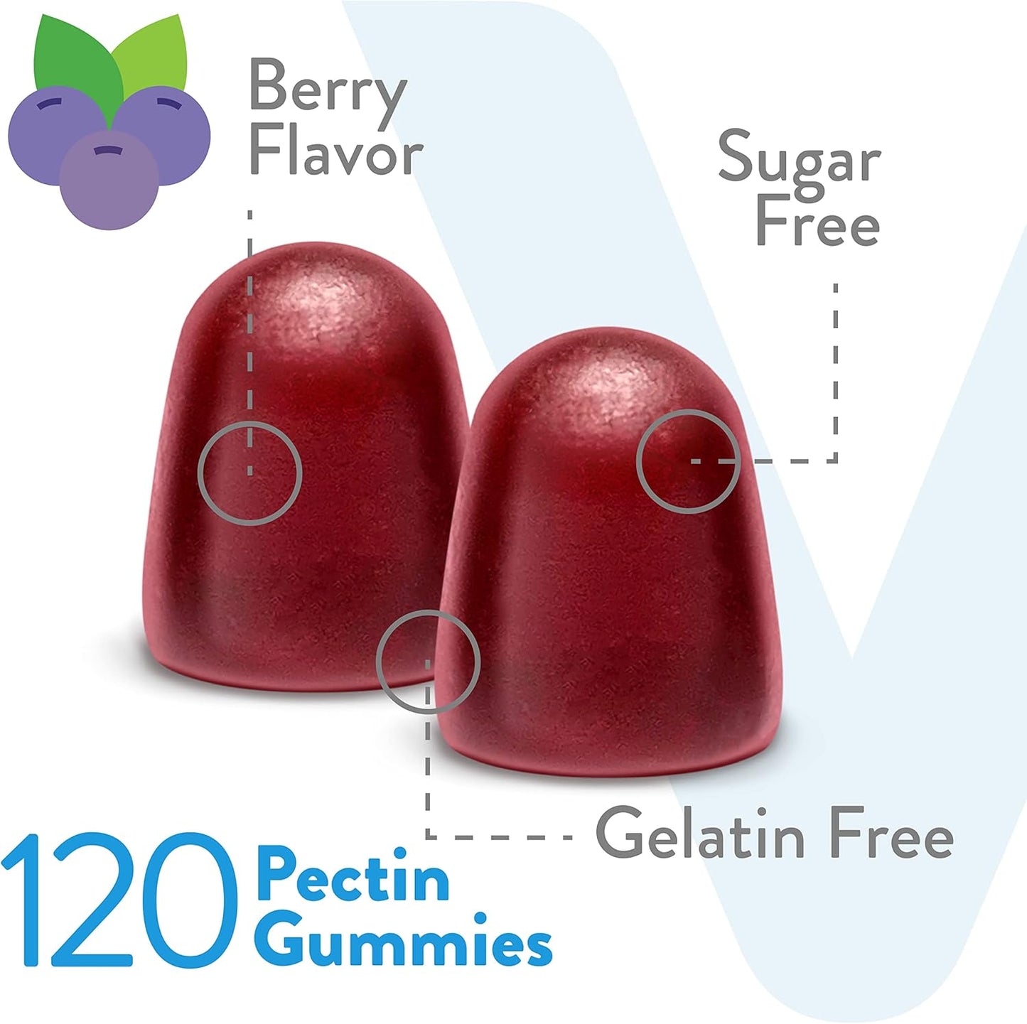 Ultra Strength Vitamin D3 Gummies for Adults & Teens - 5,000 IU, 125mcg - Sugar Free, Bone Health, Immune Boost - Vegetarian Berry Gummy