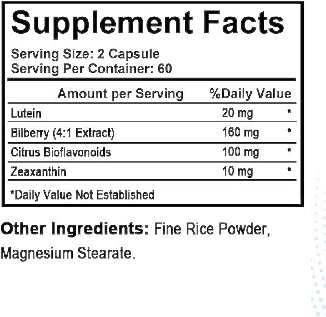 Ultra Vision Support Supplement with Lutein, Bilberry, Zeaxanthin, and Citrus Bioflavonoids - 120 Softgels for Healthy Eyes - BoostGo Australia