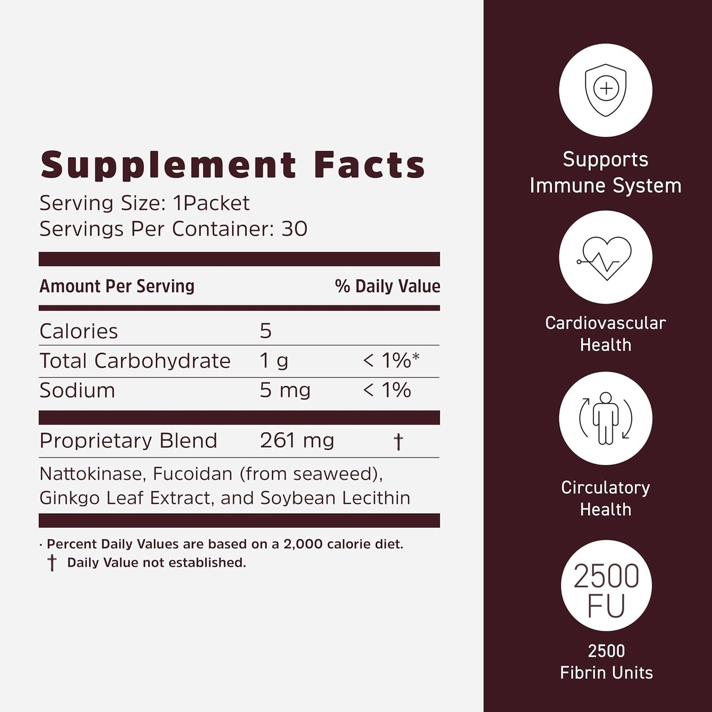 Umeken Nattokinase Plus Fucoidan: Circulatory Support Supplement, Odor-Free & Easy-to-Take, 2500FU Natto, Okinawan Fucoidan, 30 Count
