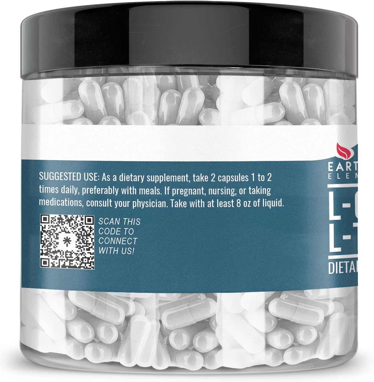 Undiluted L-Carnitine Tartrate Capsules - 200 Count, Gluten-Free, No Magnesium or Rice Fillers, Additive-Free