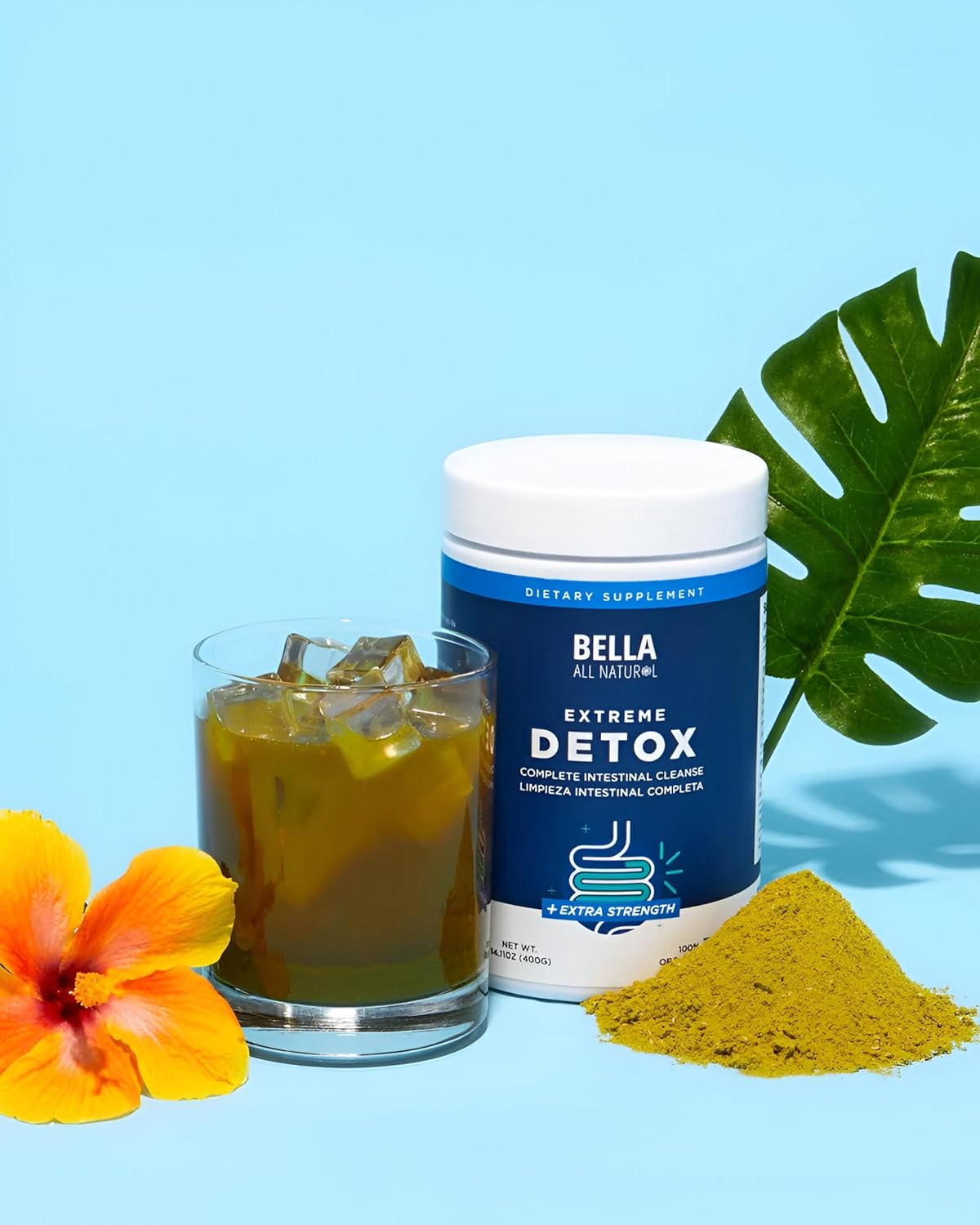 Unflavored Bella All Natural Extreme Detox Powder: The Ultimate Cleanse
