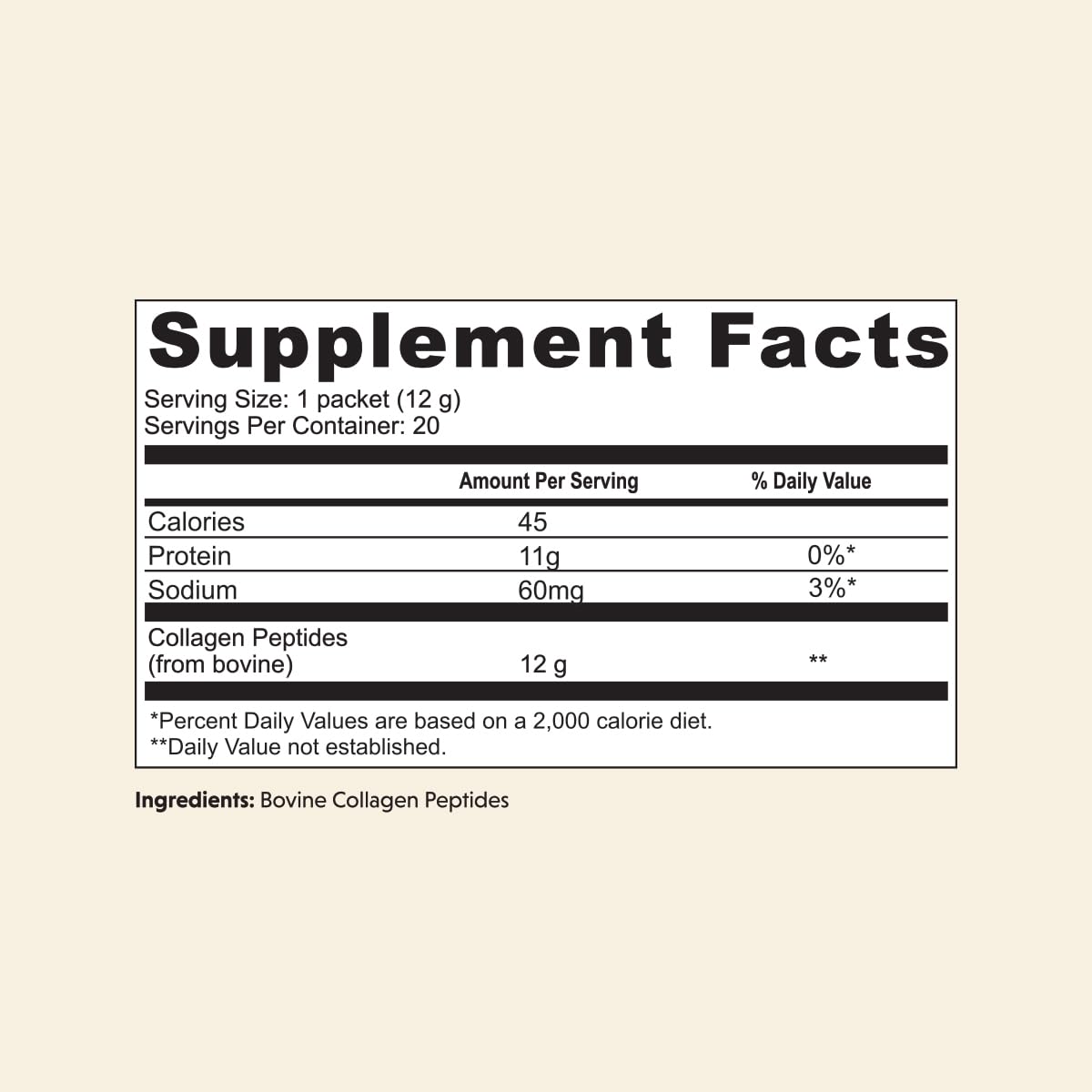 Unflavored Collagen Peptides Powder from Great Lakes Wellness - Hydrolyzed for Skin, Hair, Nails, Joints, & Digestion - Non-GMO, Keto, Kosher - 20 Quick Dissolve Sticks - BoostGo Australia