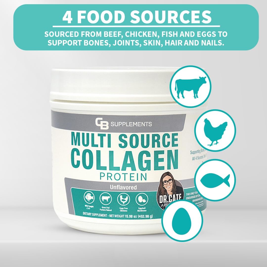 Unflavored Multi Collagen Protein Powder - Hydrolyzed Bovine & Marine Collagen Peptides - BoostGo Australia