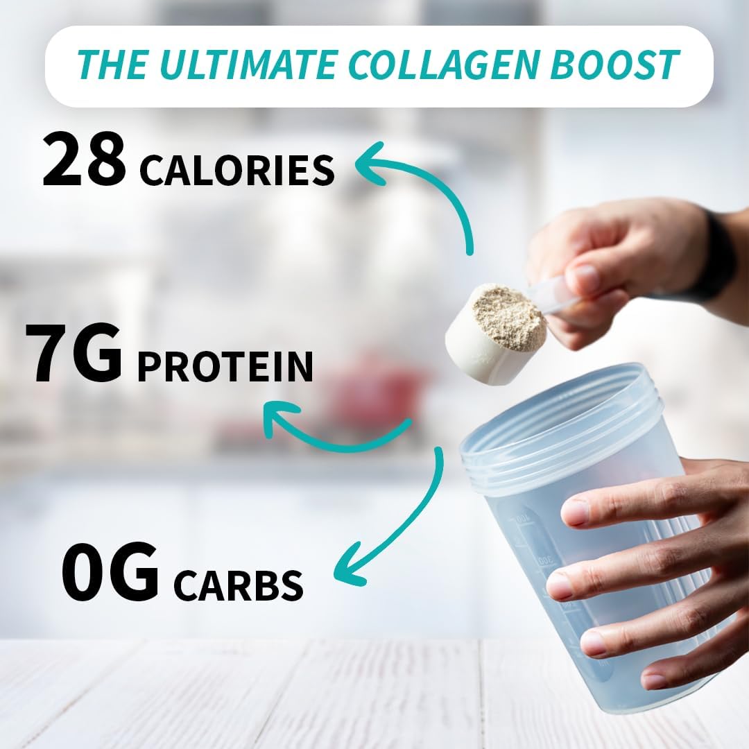 Unflavored Multi Collagen Protein Powder - Hydrolyzed Bovine & Marine Collagen Peptides - BoostGo Australia