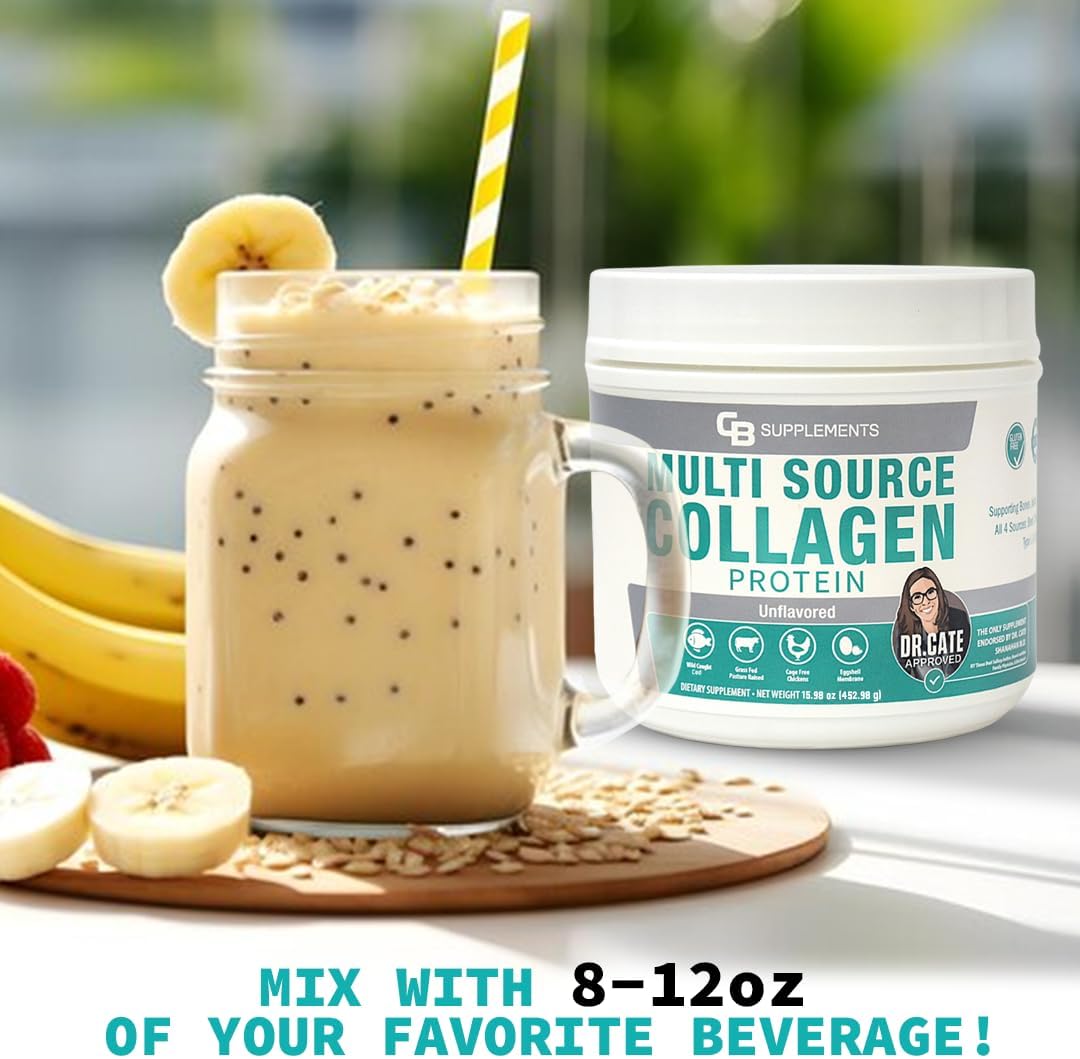 Unflavored Multi Collagen Protein Powder - Hydrolyzed Bovine & Marine Collagen Peptides - BoostGo Australia
