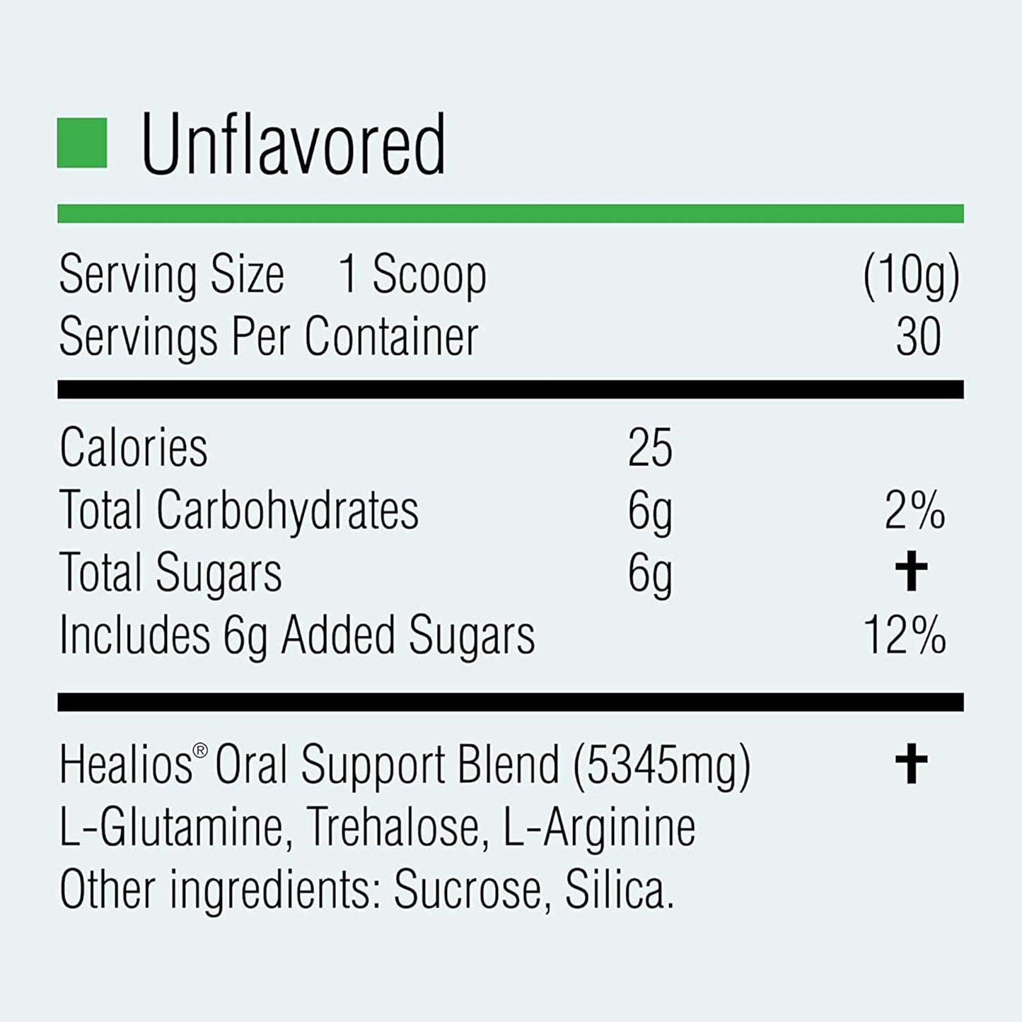 Unflavored Oral Health and Dietary Supplement Powder with L-Glutamine, Trehalose, and L-Arginine - 10.93 oz.