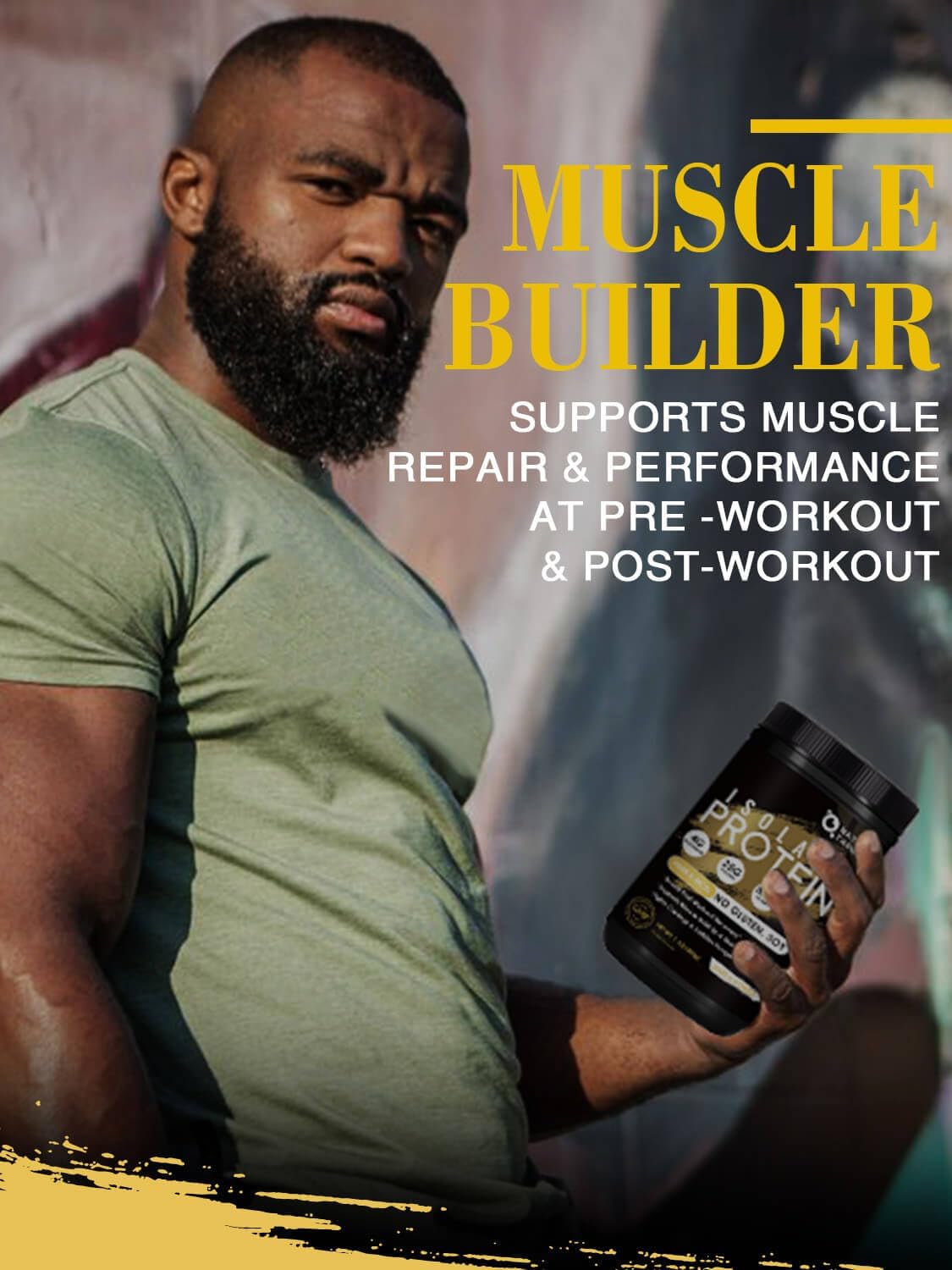 Unflavored Whey Isolate Protein Powder with 25g Protein, Low Carb & Sugar-Free for Men & Women - 500g