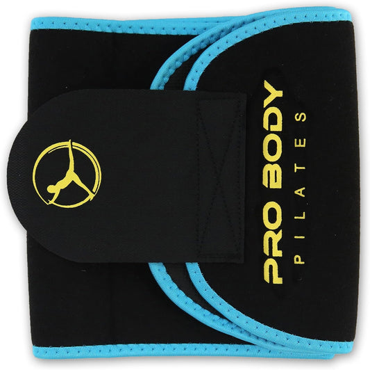 Unisex ProBody Pilates Waist Sweat Band for Intense Workouts - Waist Trimmer Belt for Men and Women