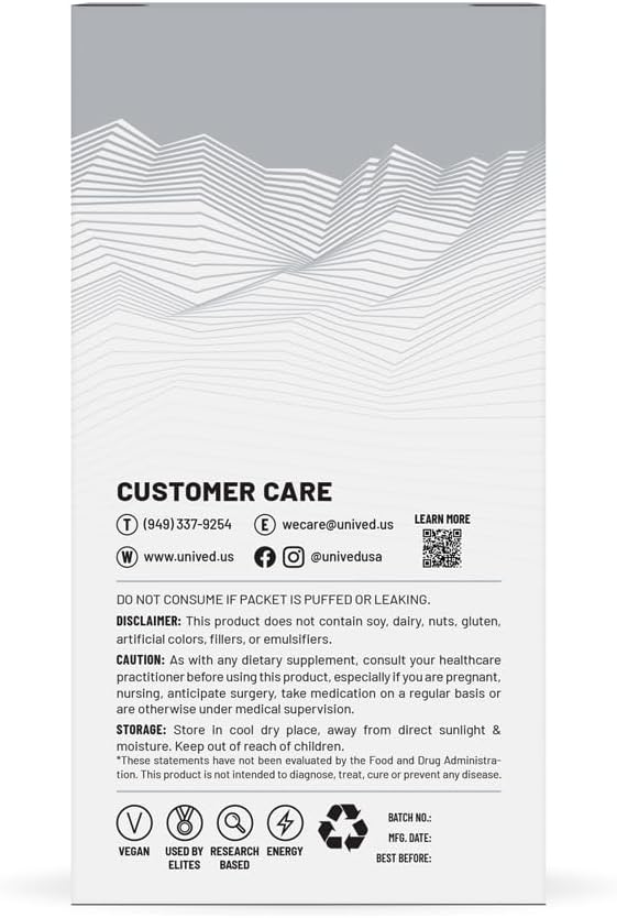 Unived Gel 100 Cocoa Choco Vegan Energy Gel for Athletes - 100kcal, 50mg Caffeine, Pack of 6