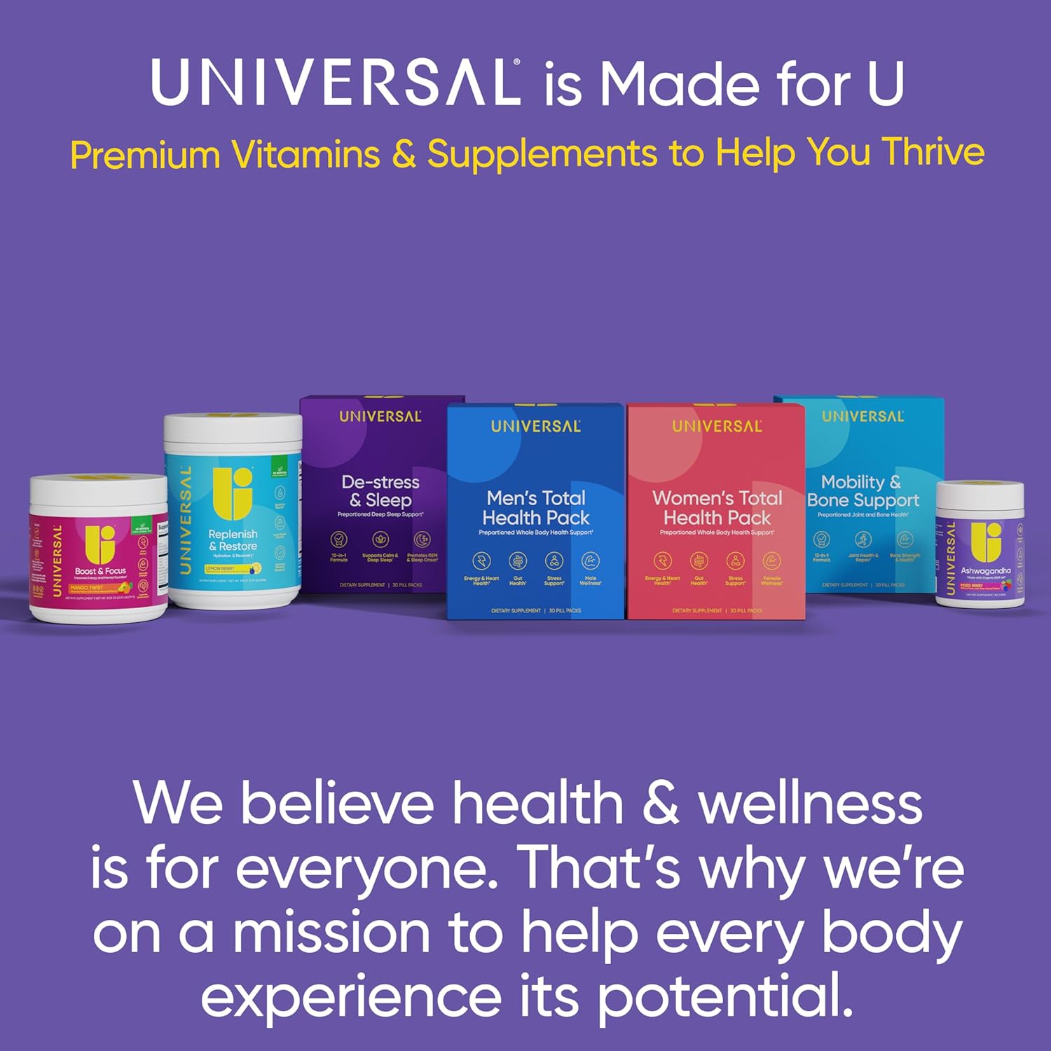 Universal U Ashwagandha KSM-66 Chews - Lemon Flavor, 60 Count - Stress Relief, Cognitive Function, Mood Support - Bioavailable Full Spectrum Ashwagandha Root Extract for Calm & Relaxation - BoostGo Australia