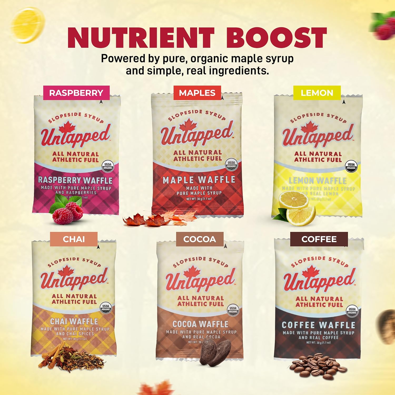 UnTapped Energy Gel Variety Pack - Fuel Your Workouts with Natural Ingredients