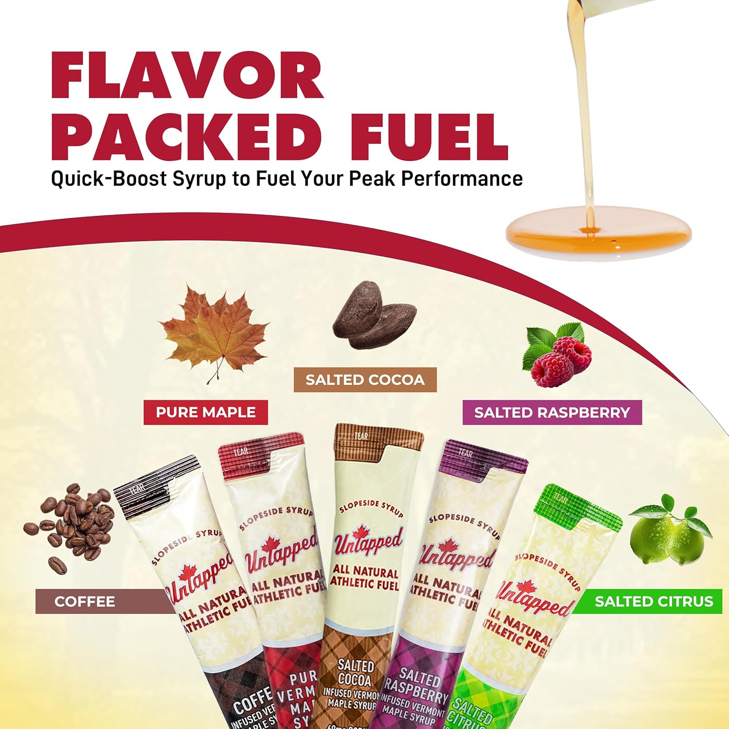 UnTapped Energy Gel Variety Pack - Fuel Your Workouts with Natural Ingredients