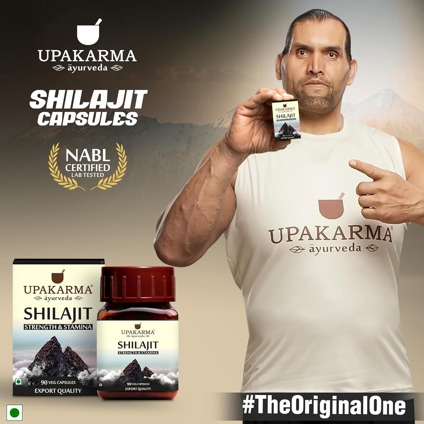 Upakarma Ayurveda Shilajit Capsules 1000mg - Pure & Natural Source of Fulvic Acid, Trace Minerals - 90 Capsules for Strength, Stamina, Immune Support - 45 Day Supply (Pack of 1)