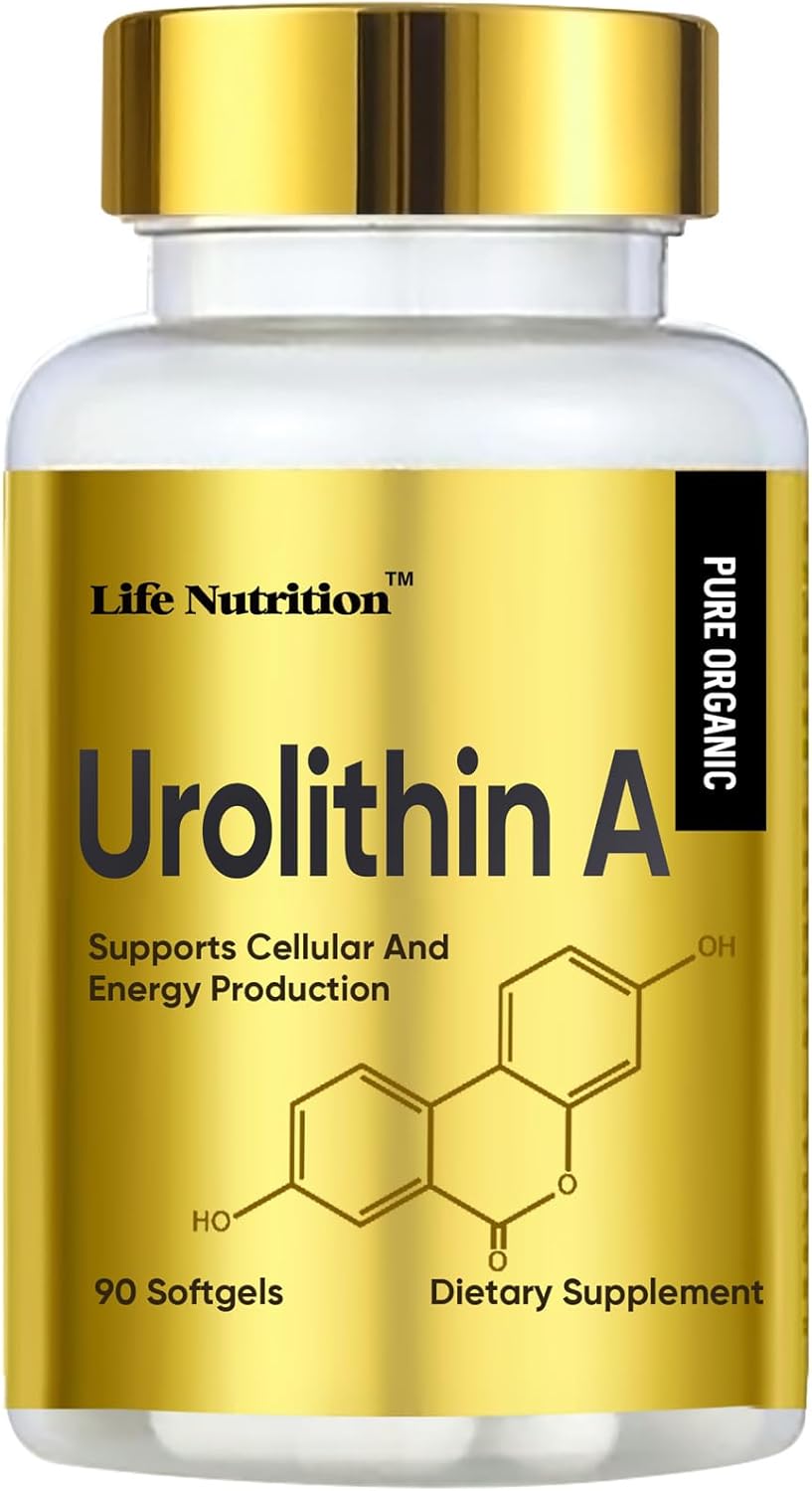 Urolithin A+ Softgels 1000MG, 90 Count, Made in USA for Advanced Cellular Health & Vitality