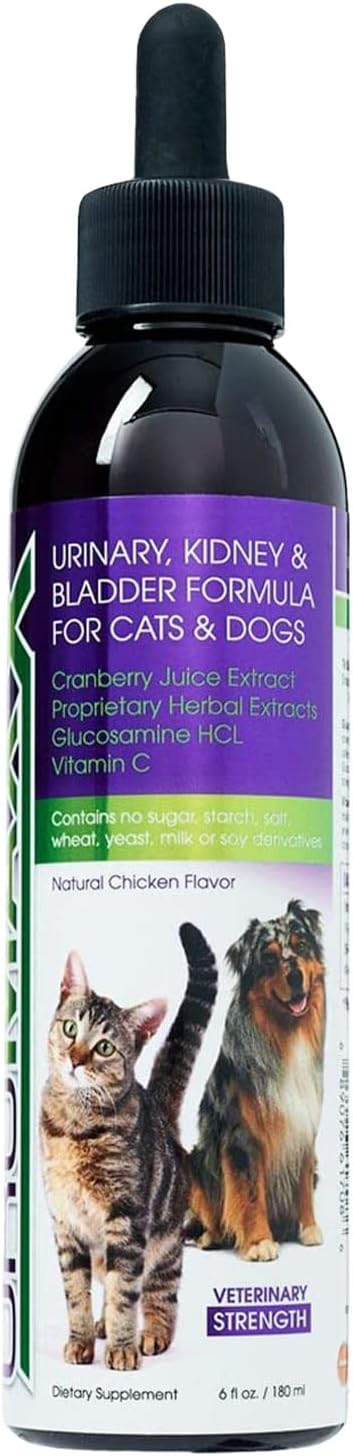 UroMAXX Pet Urinary Tract Treatment with Cranberry & Glucosamine - Dog & Cat Bladder Support - Chicken Flavor - 6 oz Bottle