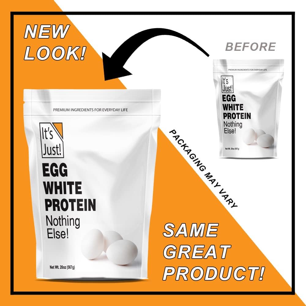 USA-Made Egg White Protein Powder (Unflavored, 3lb) - Premium Dried Egg Whites