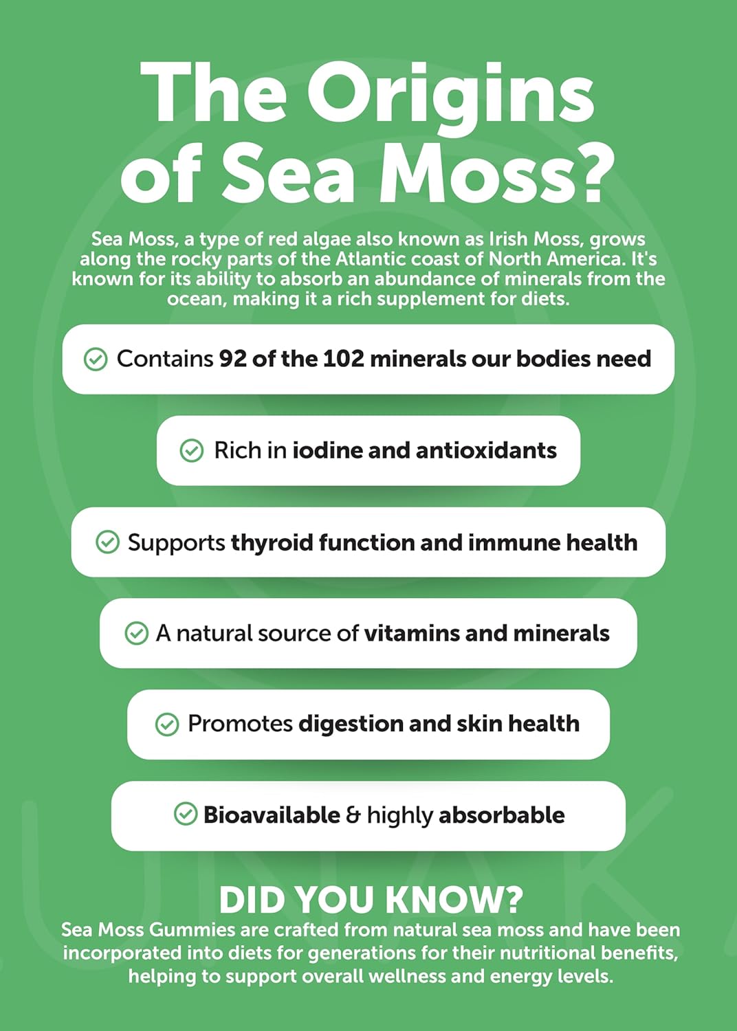 USA Made Lunakai Shilajit & Sea Moss Capsules Bundle with Ashwagandha, Black Seed Oil, and Rhodiola - Strength & Immune Support - 60ct Each