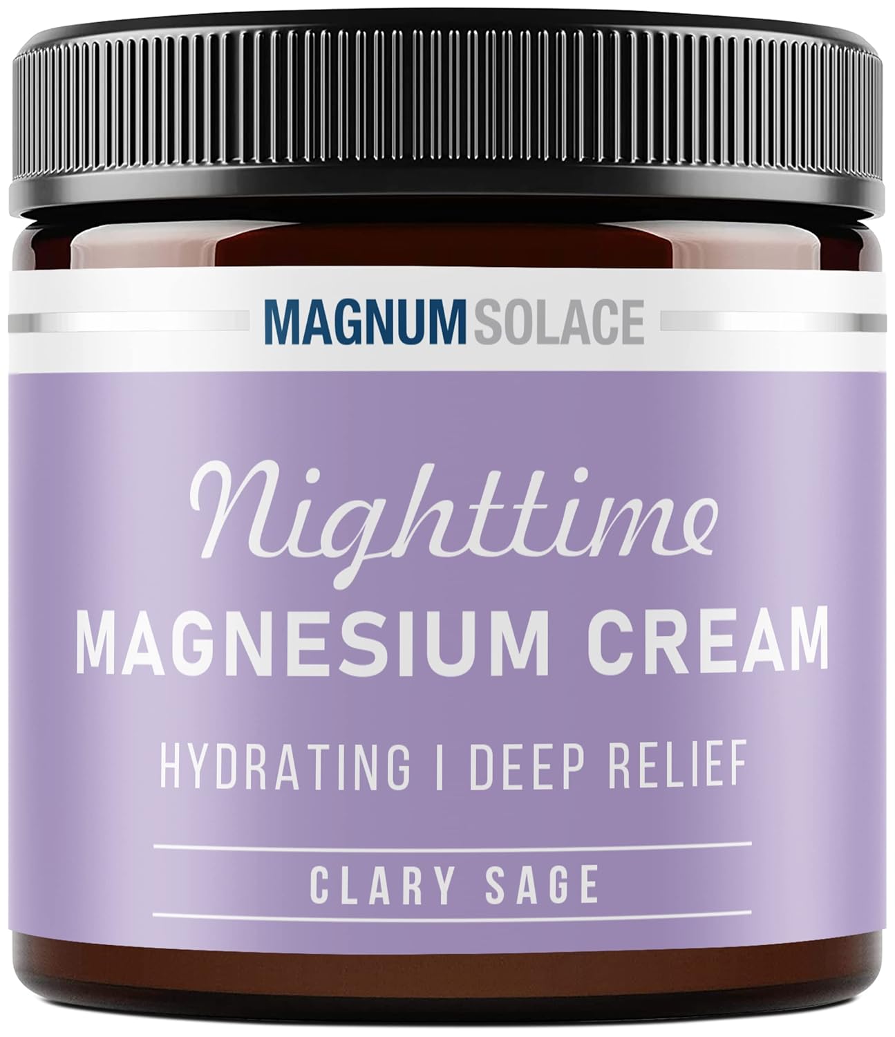 USA Made Nighttime Magnesium Lotion for Kids - Topical Chloride Cream for Legs, Arms, Chest - Clary Sage Scented Formula for Relaxation