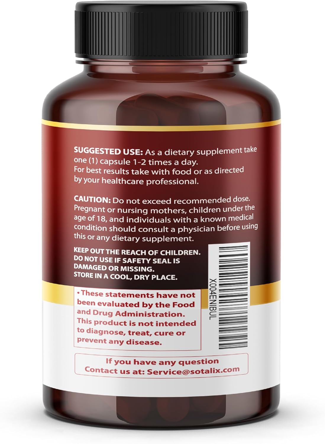 USA Made Sotalix Supplement with Nattokinase, CoQ10, Red Yeast Rice, Quercetin, and Bromelain - Immune Booster - 150-Day Supply - Tested