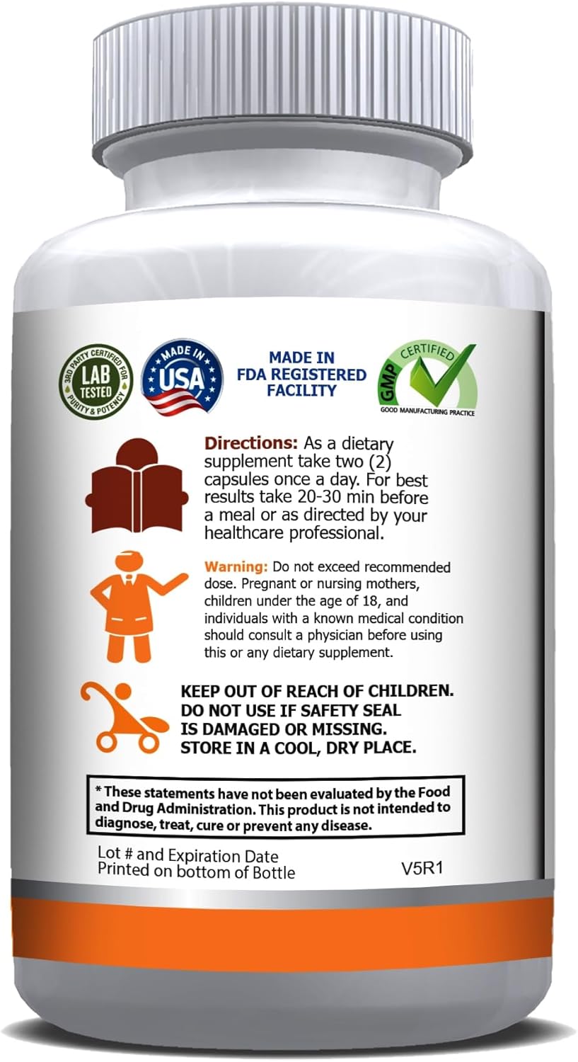 USANUTRA Turmeric Curcumin and Ginger Joint Support Formula - 95% Curcuminoids, 90 Capsules, Made in USA. Supports Joints, Heart, Brain, Immune System