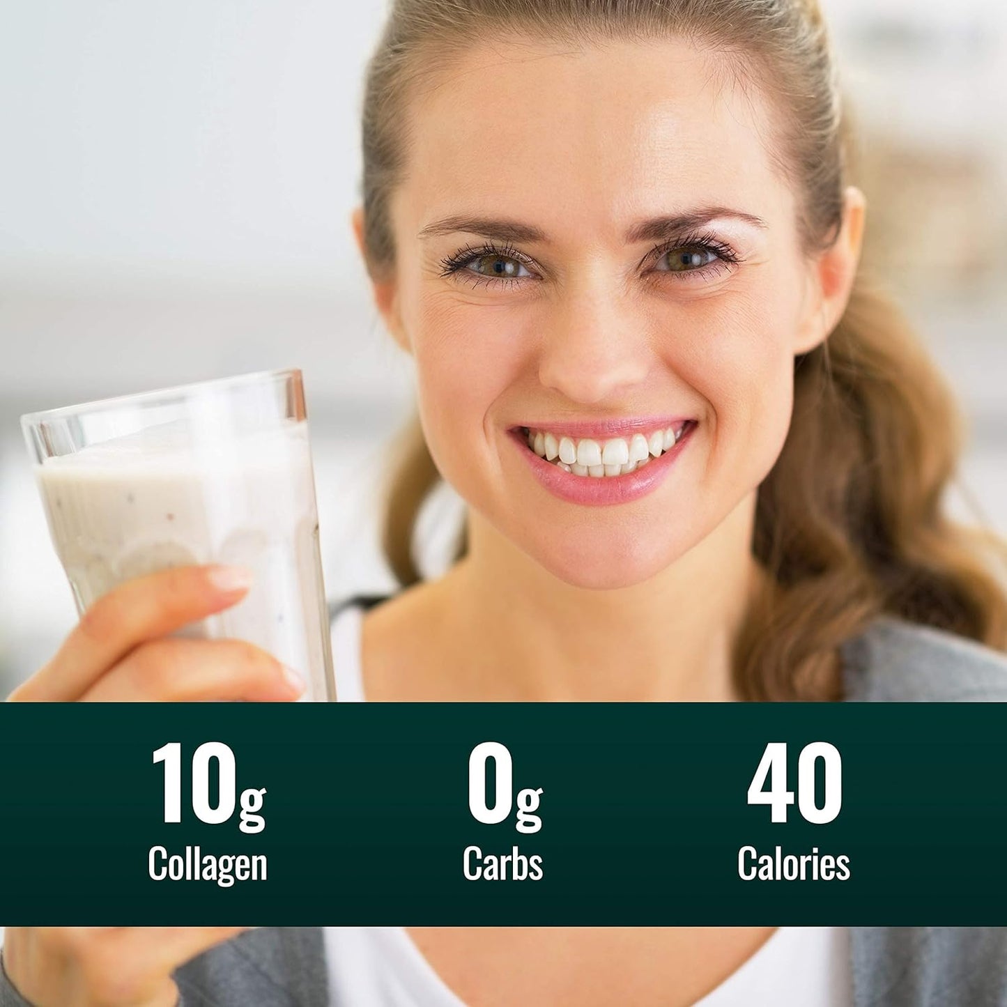 USDA Certified Organic Clean Collagen Peptides Powder - Non-GMO, Keto & Paleo Certified - Hydrolyzed Type I & III Protein Powder - Essential Amino Acids - Unflavored, 32oz