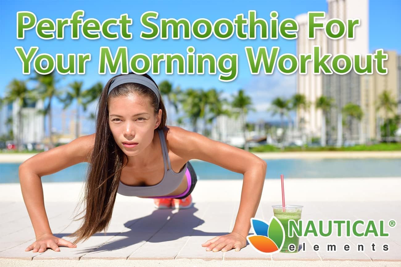 USDA Certified Organic Nautical Elements Barley Grass Powder - Non-GMO, Vegan, Rich in Antioxidants, Minerals, and Amino Acids - 200 Grams